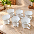 CLAY CRAFT CUP SET 6 PCS 200 ML LIZA 110 | Stylish Tea & Coffee Cups | Beverage Cups Set for Home, Kitchen & Dining