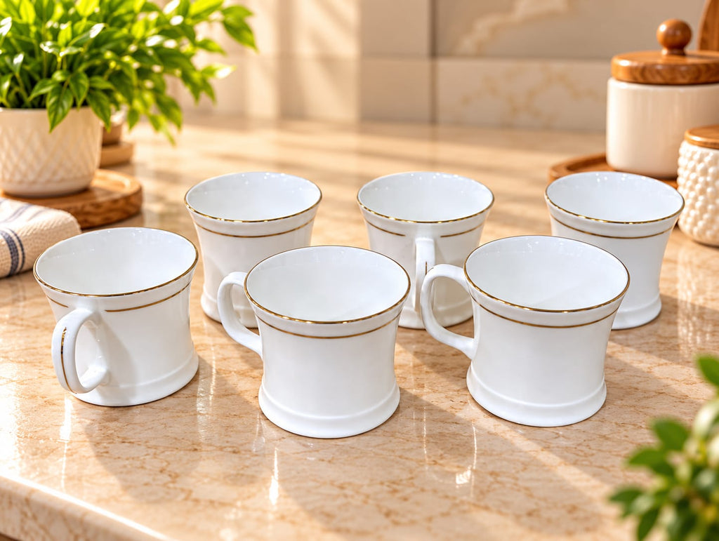 CLAY CRAFT CUP SET 6 PCS 180 ML NOVA 110 | Stylish Tea & Coffee Cups | Elegant Beverage Cups for Home, Kitchen & Dining