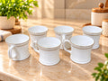 CLAY CRAFT CUP SET 6 PCS 180 ML NOVA 110 | Stylish Tea & Coffee Cups | Elegant Beverage Cups for Home, Kitchen & Dining