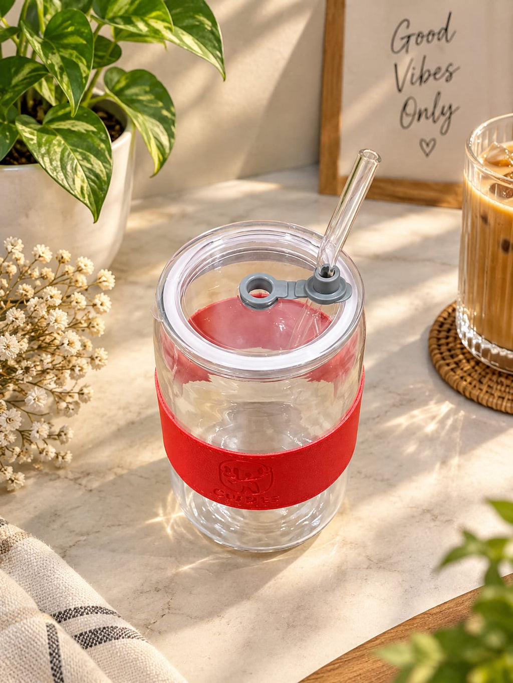 Barniwala 1 Pc Glass Tumbler | Clear Drinking Glass for Water, Juice, Milk & Cold Beverages | Stylish Transparent Tumbler for Kitchen, Dining Table, Home & Restaurant Use