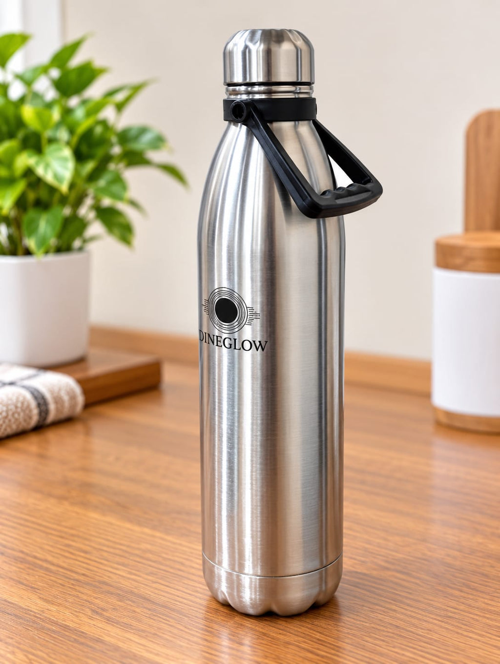 Vacuum Cola Bottle Double Wall 1800ML | Stainless Steel Insulated Water Bottle with Carry Handle | Leak Resistant Flask for Home, Office, Gym & Travel