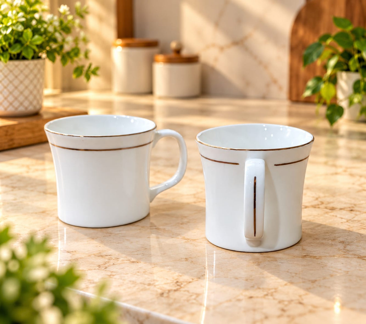 CLAY CRAFT CUP SET 6 PCS 200 ML LIZA 110 | Stylish Tea & Coffee Cups | Beverage Cups Set for Home, Kitchen & Dining
