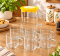 Barniwala Borosilicate Glass Coffee Mugs Set of 6 | Transparent Heat Resistant Glass Cups with Handles | Premium Tea, Coffee, Milk & Beverage Cups for Home, Kitchen, Office & Café