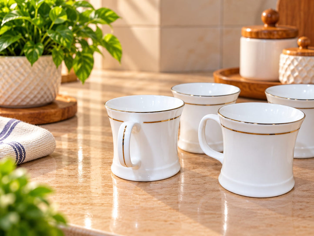 CLAY CRAFT CUP SET 6 PCS 180 ML NOVA 110 | Stylish Tea & Coffee Cups | Elegant Beverage Cups for Home, Kitchen & Dining