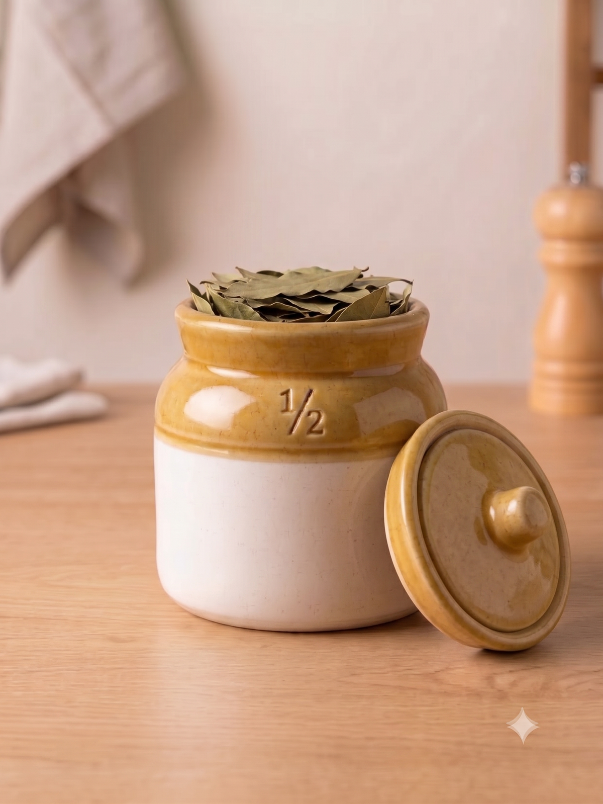 Barniwala 250 ML Ceramic Cylindrical Storage Jar with Lid | Premium Kitchen Container for Pickle, Achar, Spices, Sugar, Tea, Coffee, Dry Fruits & Snacks | Stylish Pantry Organizer & Food Storage Canister