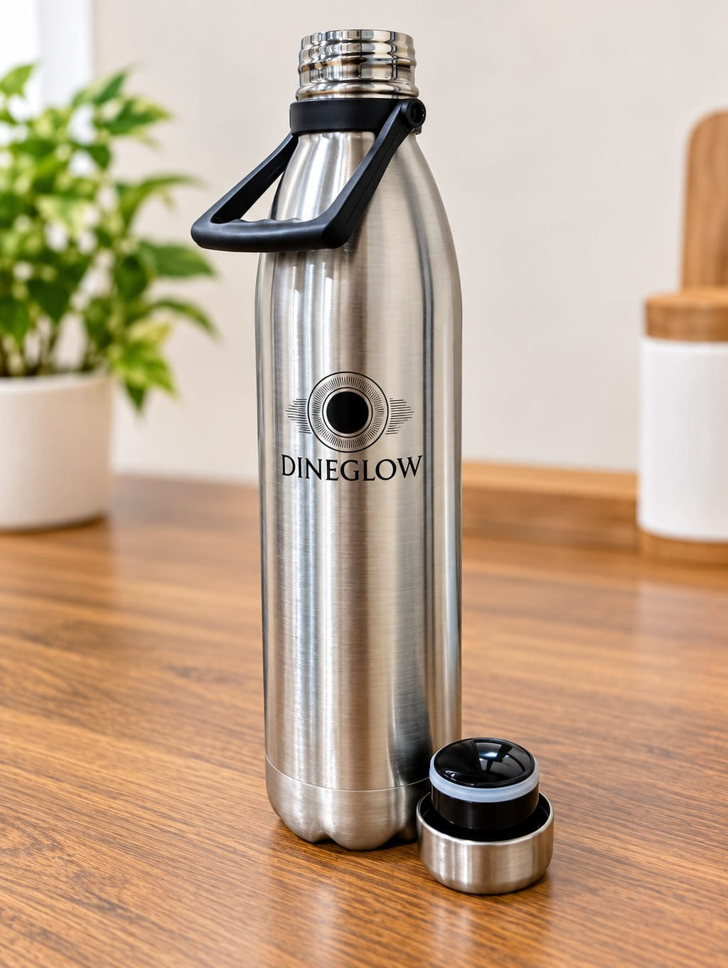 Vacuum Cola Bottle Double Wall 1800ML | Stainless Steel Insulated Water Bottle with Carry Handle | Leak Resistant Flask for Home, Office, Gym & Travel