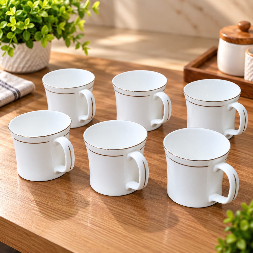 CLAY CRAFT CUP SET 6 PCS 200 ML LIZA 110 | Stylish Tea & Coffee Cups | Beverage Cups Set for Home, Kitchen & Dining