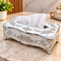 Barniwala Acrylic Tissue Box, 1 Pc | Premium Decorative Tissue Paper Holder with Elegant Floral Design | Stylish Tabletop Tissue Dispenser for Home, Office, Bathroom & Living Room