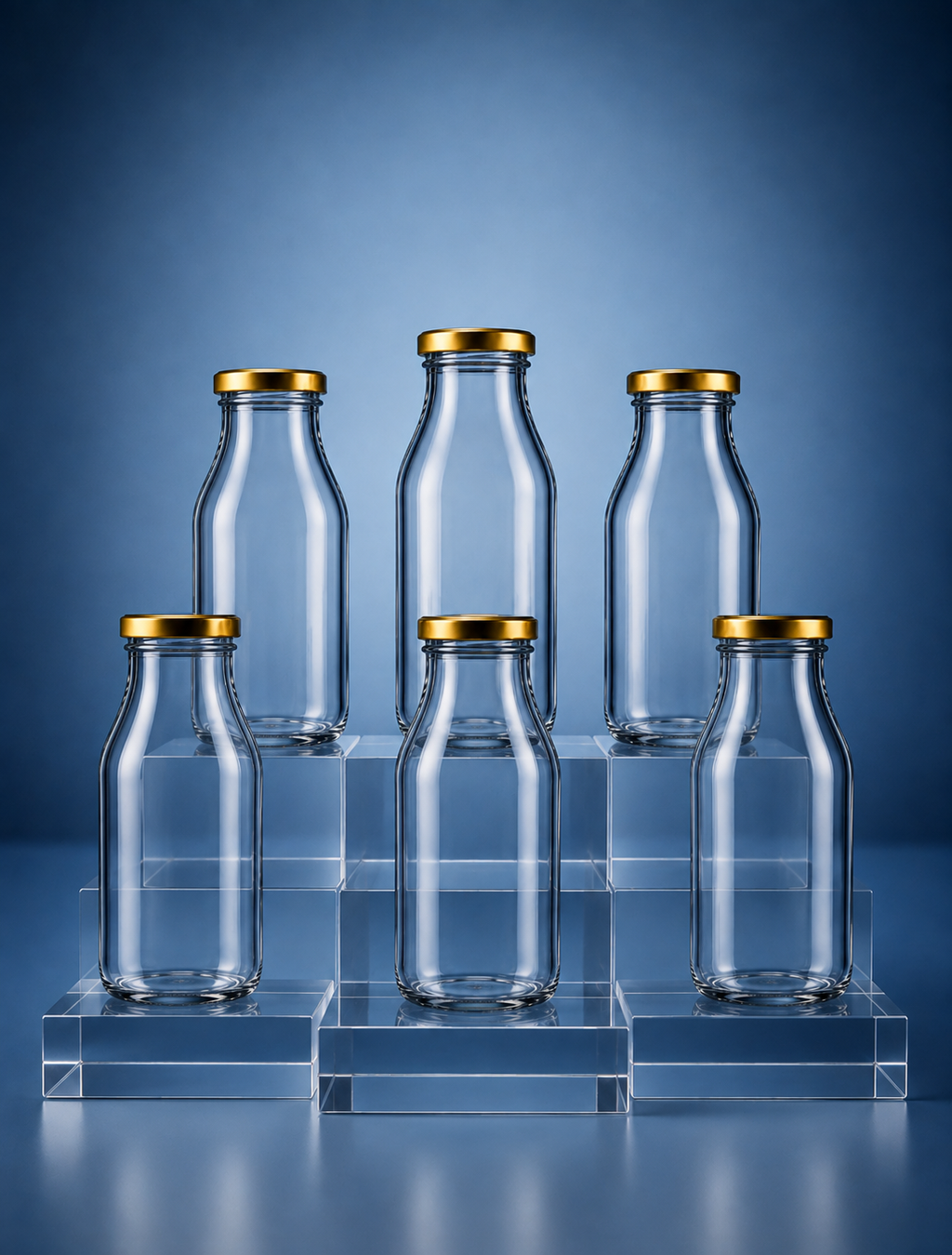 Barniwala Glass Milk Bottles with Lid