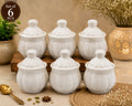 Barniwala Ceramic Tamatar Handi Loota Storage Jar with Lid | Cute & Stylish Kitchen Container for Spices, Sugar, Tea, Coffee, Dry Fruits & Snacks | Decorative Food Storage Organizer