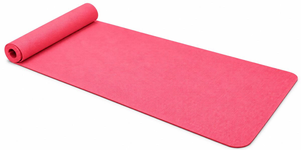 Coral Pink Yoga Mat 6mm Thick, 72 x 24 Inch Large Non-Slip Exercise Mat for Men & Women | Cushioned Water-Resistant Fitness Mat for Yoga, Pilates, Stretching, Workout & Home Gym