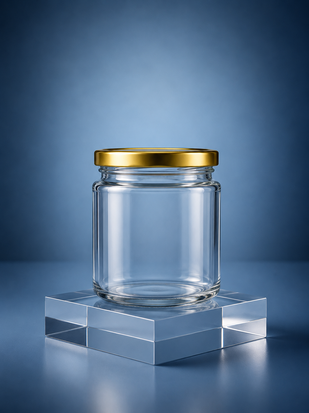 Barniwala Airtight Glass Jar with Gold Lid