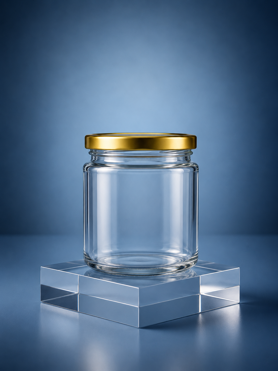 Barniwala Airtight Glass Jar with Gold Lid