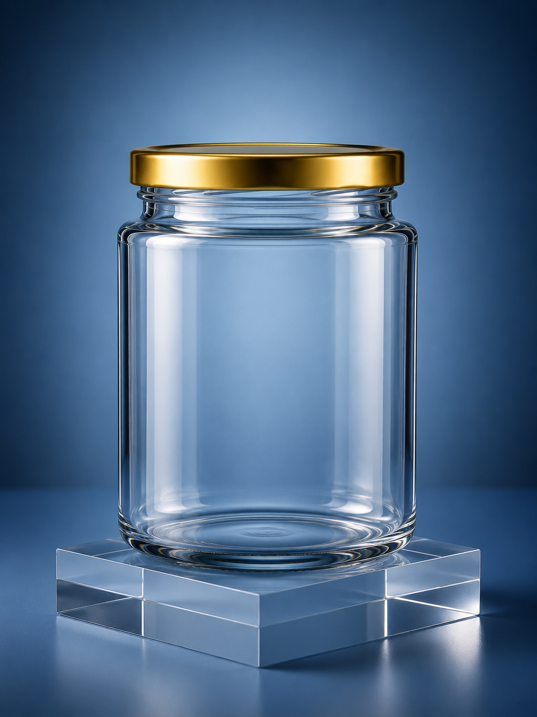 Barniwala Airtight Glass Jar with Gold Lid