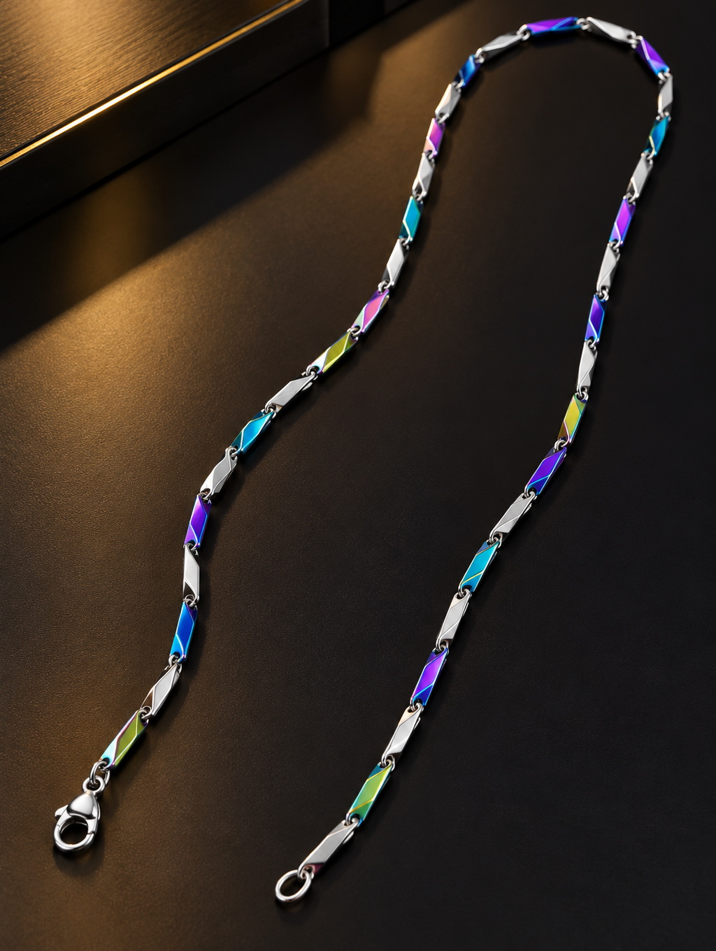 Stainless Steel Silver Chain for Men, 48 cm Length, 2 mm Width | Stylish Classic Link Necklace, Sleek Silver-Tone Fashion Jewellery for Casual Wear, Party Wear & Gifting