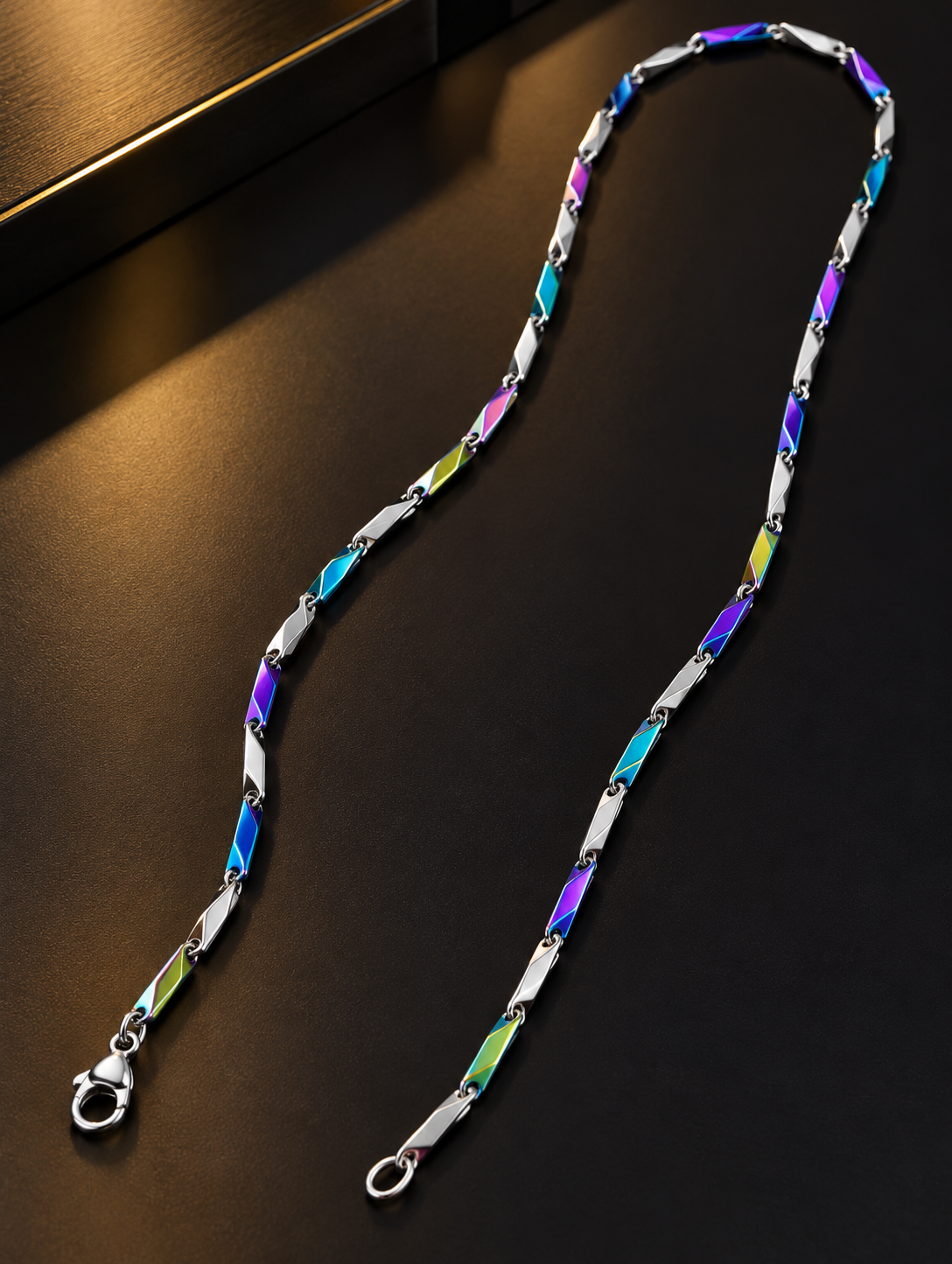 Stainless Steel Silver Chain for Men, 48 cm Length, 2 mm Width | Stylish Classic Link Necklace, Sleek Silver-Tone Fashion Jewellery for Casual Wear, Party Wear & Gifting