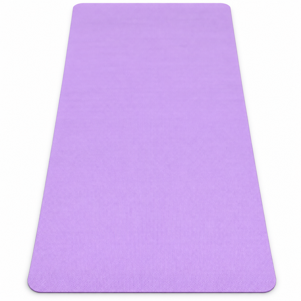 Lavender Yoga Mat 6mm Thick, 72 x 24 Inch Large Non-Slip Exercise Mat for Men & Women | Cushioned Water-Resistant Fitness Mat for Yoga, Pilates, Stretching, Workout & Home Gym