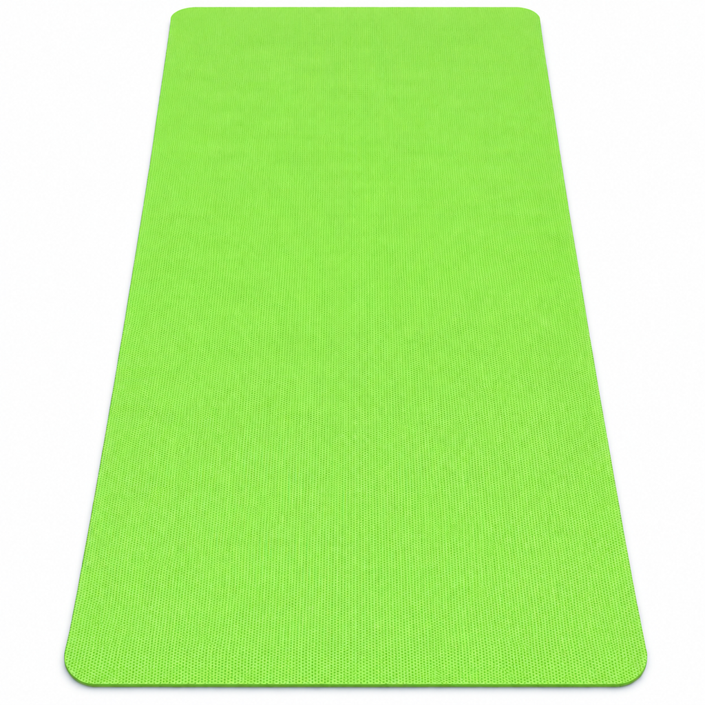 Green Yoga Mat 6mm Thick, 72 x 24 Inch Large Non-Slip Exercise Mat for Men & Women | Cushioned Water-Resistant Fitness Mat for Yoga, Pilates, Stretching, Workout & Home Gym