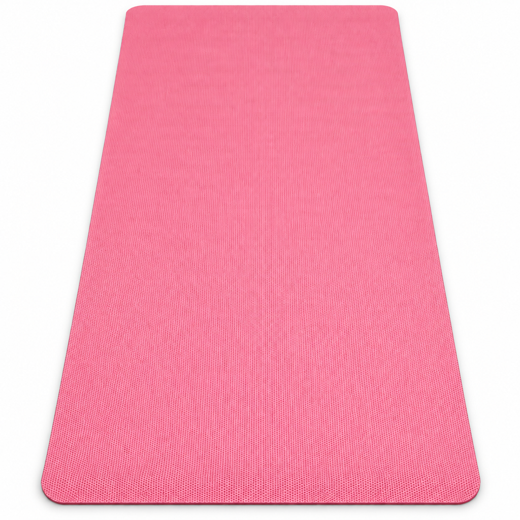Coral Pink Yoga Mat 6mm Thick, 72 x 24 Inch Large Non-Slip Exercise Mat for Men & Women | Cushioned Water-Resistant Fitness Mat for Yoga, Pilates, Stretching, Workout & Home Gym